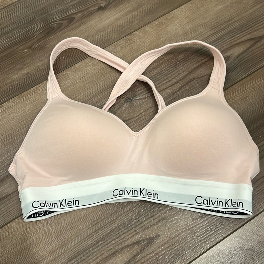 Light Pink Calvin Klein Bra Large